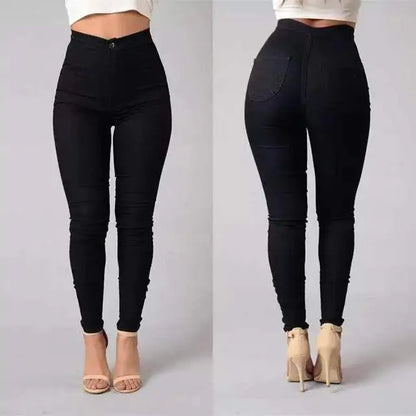 Chic High-Rise Slim-Fit Jeans-1