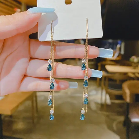 Opal Blossom Tassel Earring Collection