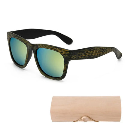 Bamboo Chic Square Sunglasses