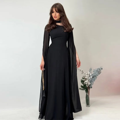 Elegant Women's Long Sleeve Slim Dress-1