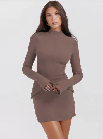 Chic Slimline Long-Sleeve Midi-1