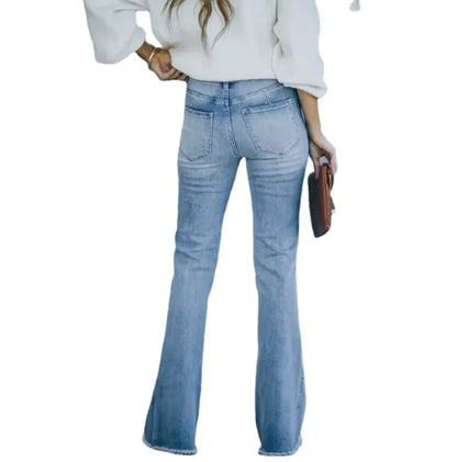 Skyrise Light Blue Flare Jeans