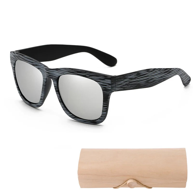 Bamboo Chic Square Sunglasses