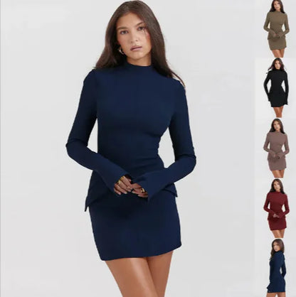 Chic Slimline Long-Sleeve Midi-1