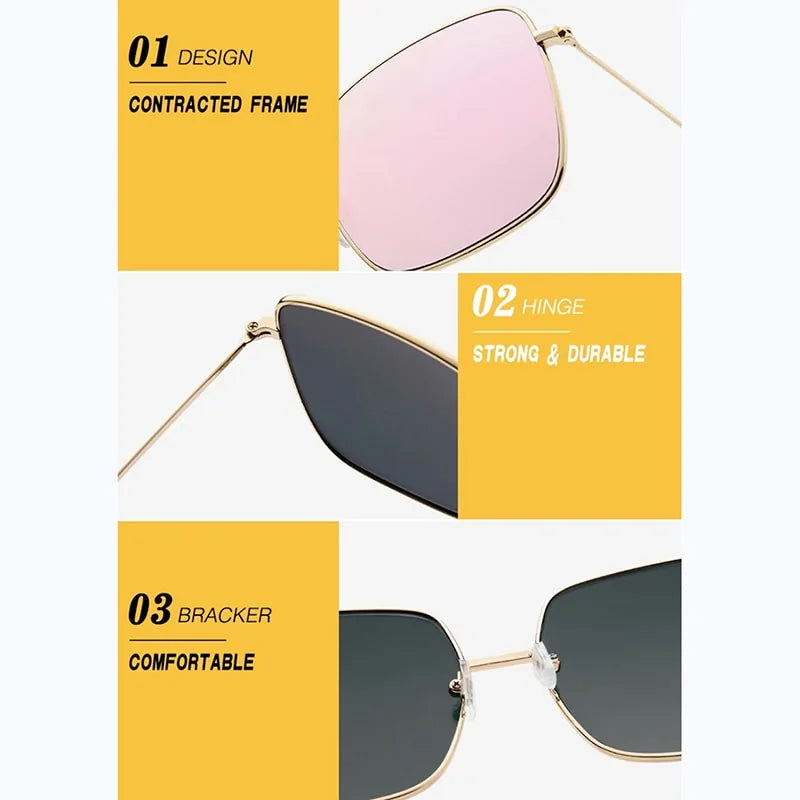 Elegante quadratische Sonnenbrille