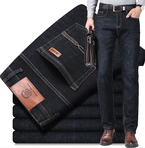 Men's Relaxed Straight Jeans-1