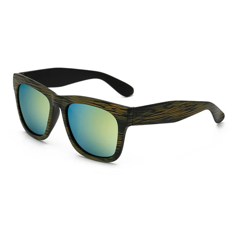 Bamboo Chic Square Sunglasses