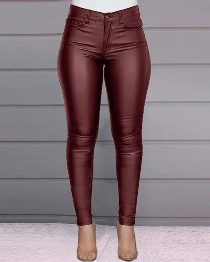 Chic Slimline Pencil Trousers-1