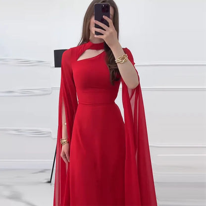 Elegant Women's Long Sleeve Slim Dress-1