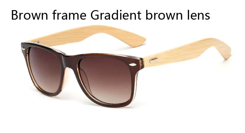 EcoChic Square Bamboo Sunglasses