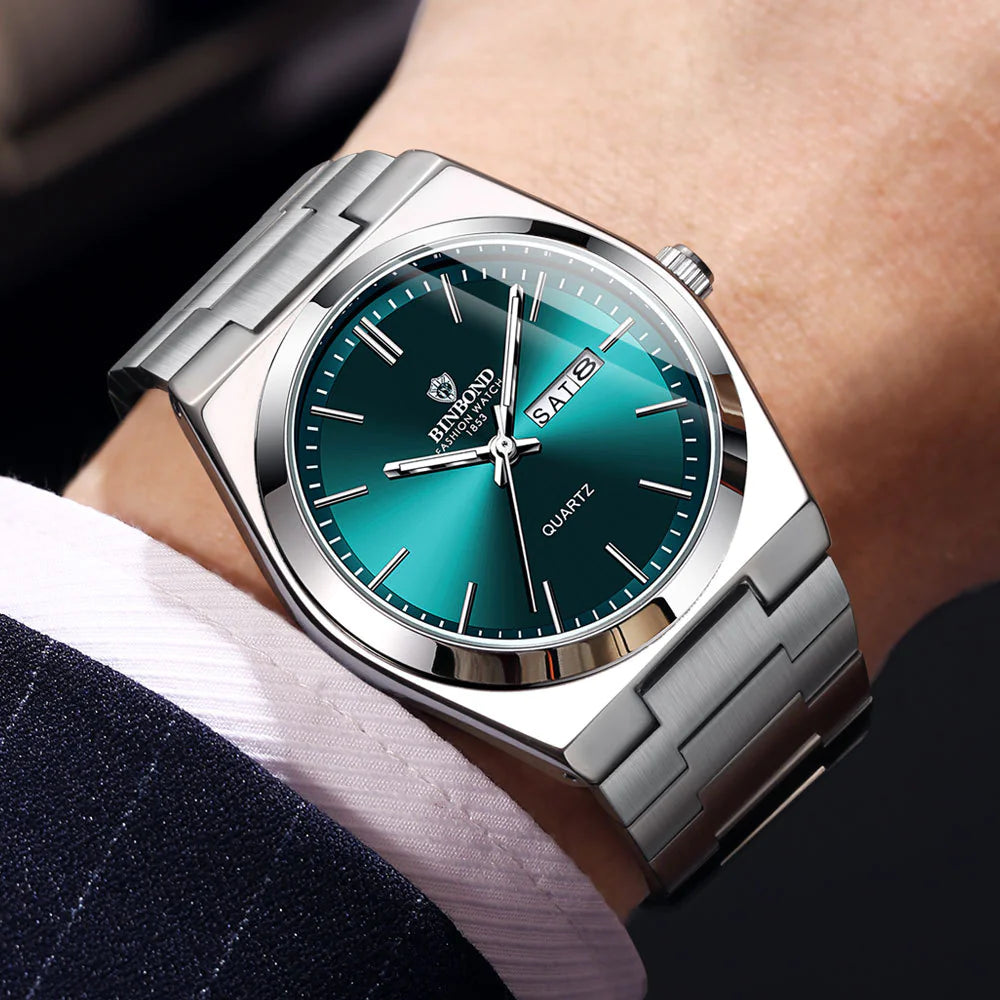 Men's Elegant Quartz Steel Watch