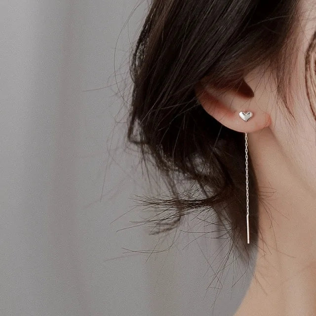 Long Tassel Drop Earrings