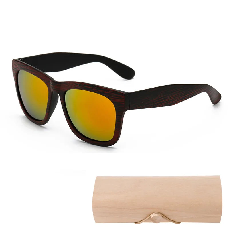 Bamboo Chic Square Sunglasses