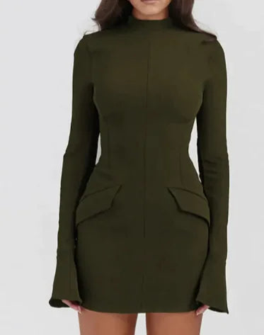 Chic Slimline Long-Sleeve Midi-1