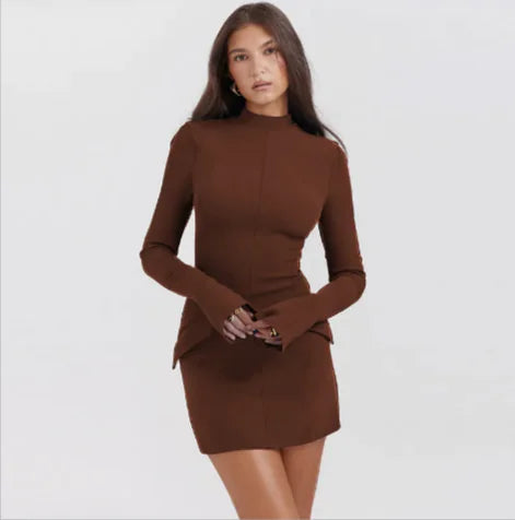 Chic Slimline Long-Sleeve Midi-1