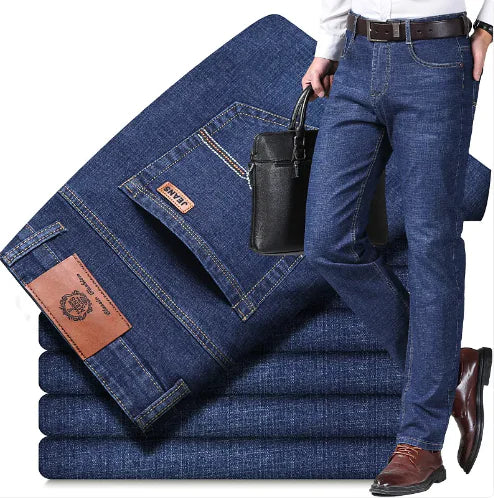 Men's Relaxed Straight Jeans-1